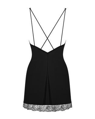 Сорочка та трусики Obsessive Bella Rou chemise & thong XS/S SO7858 фото