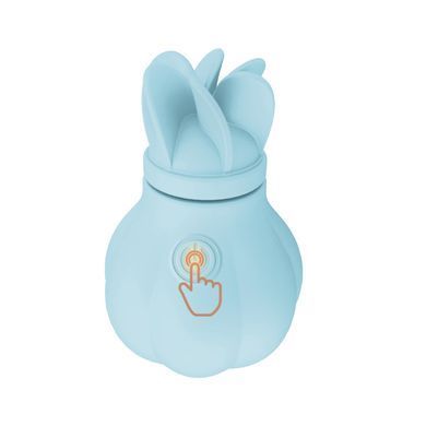Вібратор Adrien Lastic Caress Blue з насадками для стимуляції ерогенних зон, які обертаються. SO9931 фото