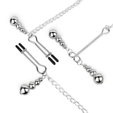 Затискачі для сосків та клітора Bedroom Fantasies: Nipple and Clitoris Clamps - Silver SX2208 фото