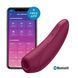 Вакуумний кліторальний стимулятор Satisfyer Curvy 1+ Rose Red з керуванням через інтернет SO3780 фото 1