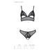 Комплект бралет з ажурним ліфом та відкритими трусиками Passion CHRISTA SET Open Bra XXL/XXXL black SO5761 фото 5