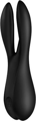 Кліторальний вібратор Satisfyer Threesome 2 Black, 3 гнучкі пальчики, 3 мотори SX1214 фото
