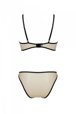 Комплект Passion LORINA SET, XXL/XXXL, beige, бюстгальтер та трусики SO9713 фото
