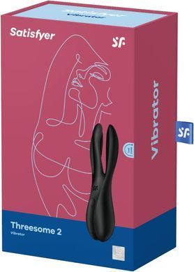 Кліторальний вібратор Satisfyer Threesome 2 Black, 3 гнучкі пальчики, 3 мотори SX1214 фото