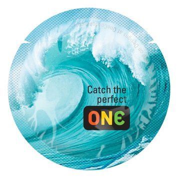 Презерватив ONE Color Sensations - Catch the perfect ONE (Aqua) 1 шт SX0763 фото