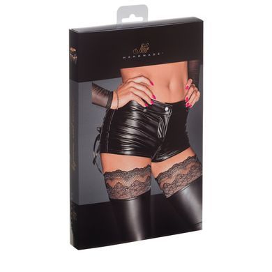 Шортики з мокрим ефектом Noir Handmade F138 Powerwetlook shorts, L SX0025 фото