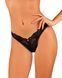 Мереживні стрінги Obsessive Donna Dream thong XS/S Black, низька посадка SO8639 фото 1