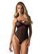 Боді Obsessive Novenes teddy, M/L, прозоре, чашки на кісточках, декор у вигляді стрічок SX0611 фото 1