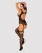(SALE) Бодістокінг Obsessive Bodystocking F236 S/Ml/L, глибоке декольте, імітація шнурівки SO7232 фото 4