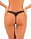 Мереживні стрінги Obsessive Donna Dream thong XS/S Black, низька посадка SO8639 фото 2