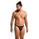 Чоловічі сліпи на шнурівці Passion 044 SLIP BEN XXL/XXXL Black, екошкіра, люверси SO7605 фото 3