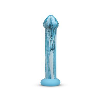 Скляний дилдо Gildo Ocean Ripple, об&rsquo;ємна головка, ідеально для точки G SO8893 фото