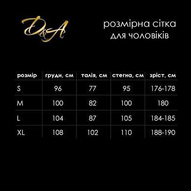 Чоловіче сітчасте боді D&A, L, короткий рукав SO9572 фото