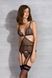Корсет Passion AMBERLY CORSET black, XXL/XXXL, з застібками для панчіх, трусики в комплекті SX0460 фото 3