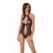 Сітчасте боді з мереживом на грудях Passion SATARA BODY XXL/XXXL black SO8471 фото 1