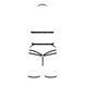 Комплект білизни Passion Exclusive MORGAN SET OpenBra S/M, black, стрепи, трусики, ліф, пояс PS23902 фото 6