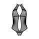 Сітчасте боді з мереживом на грудях Passion SATARA BODY XXL/XXXL black SO8471 фото 3