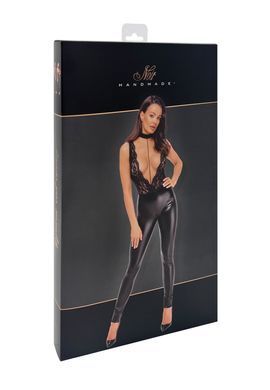Комбінезон Noir Handmade F298 Libido, S, під латекс, мереживний верх, чокер, знімне намисто, доступ SX0225 фото