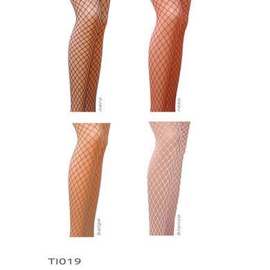 Колготки в сіточку без виділених трусиків Passion TI019 типу Кабаретка 3/4 (fishnet), nero PS23204 фото