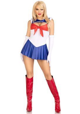 Еротичний костюм Сейлор Мун Leg Avenue Sexy Sailor L, сукня, рукавички, бант SO9198 фото