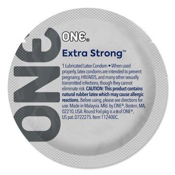 Презерватив ONE Extra Strong, 1 шт, розширена форма, зі змазкою, підходить для анального сексу SX0775 фото