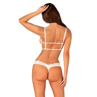 Еротичний комплект Obsessive Heavenlly 2-pcs cupless set M/L, відкриті груди, з доступом SO8176 фото