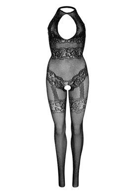 (SALE) Бодістокінг Leg Avenue Rhinestone Lace and Net Bodystocking OS Black SO7889 фото