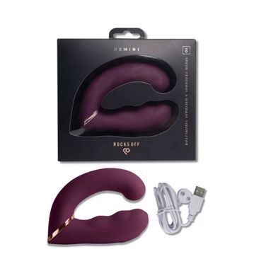 Вібратор Rocks Off Gemini Burgundy SX2425 фото