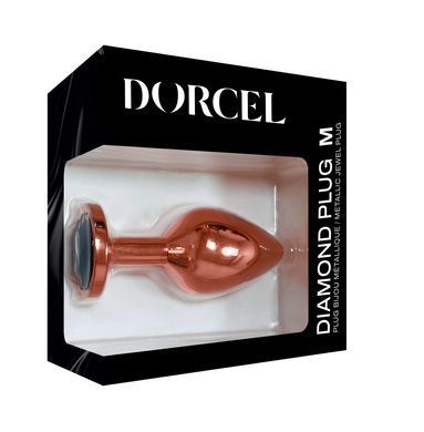 Металева анальна пробка із прикрасою у вигляді кристалу Dorcel - Diamond Plug M SO5531 фото