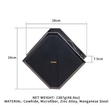 Сумка LOCKINK Mysterious Square Kink Bag - Black SX0843 фото