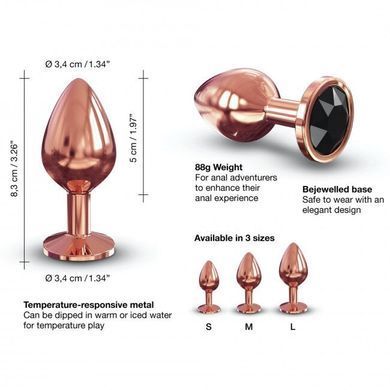 Металева анальна пробка із прикрасою у вигляді кристалу Dorcel - Diamond Plug M SO5531 фото