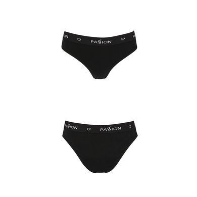 Трусики-сліпи з бавовни з еластаном Passion PS004 PANTIES M, black SO4216 фото