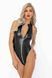 Боді з мокрим ефектом Noir Handmade F294 Powerwetlook bodysuit with front zipper, 3XL SX0200 фото 5