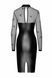 Сукня Noir Handmade F310 Sublime, XL, black, міді, мокрий ефект, верх &mdash; сітка, довгий рукав SX0300 фото 5