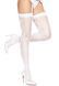 Панчохи-сітка зі швом ззаду Leg Avenue Butterfly back seam thigh highs One size White SO8580 фото 3
