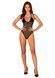 Прозоре боді Obsessive Selinne teddy XL/2XL Black, дрібна сітка, подвійні бретелі SO8666 фото 6