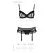 Сексуальний комплект з поясом для панчіх Passion LOVELIA SET XXL/XXXL, black SO4779 фото 7