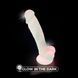Фалоімітатор SilexD Johnny Pink Glow in the dark, двошаровий, силікон+Silexpan, діаметр 3,5см SO7026 фото 9