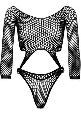 Еротичне боді Leg Avenue Top bodysuit with thong back Black SO9149 фото