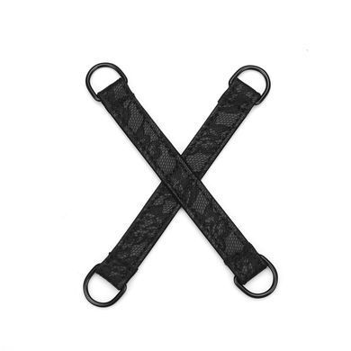 Набір Liebe Seele Black Lace and Neoprene 11pcs Bondage Kit, анальна пробка з кристалом, віброкуля SO9509 фото