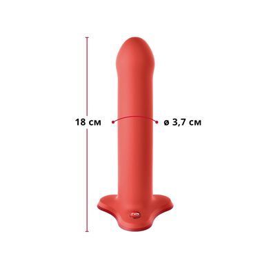 Фалоімітатор Fun Factory MAGNUM, помаранчевий, дуже гнучкий, довжина 18,3 см, діаметр 3,7 см SX0985 фото