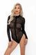 Боді під леопард Noir Handmade F287 Leopard flock bodysuit with long sleeves, S, довгий рукав SX0177 фото 1