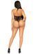 Мереживне тедді Leg Avenue Lace and net halter teddy One size Black, глибокий виріз, халтер SO8557 фото 6