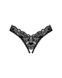 Мереживні стрінги Obsessive Donna Dream crotchless thong M/L Black, відкритий доступ SO8643 фото 3