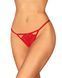 Трусики з доступом Obsessive Ingridia crotchless thong XL/2XL, червоні SO9045 фото 1
