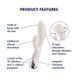 Вібратор-кролик з ротацією Satisfyer Spinning Rabbit 1 Beige, 3 мотори SX0563 фото 7