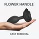 Силіконова анальна пробка Love To Love OPEN ROSES L SIZE - BLACK ONYX SO5983 фото 4