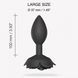 Силіконова анальна пробка Love To Love OPEN ROSES L SIZE - BLACK ONYX SO5983 фото 3