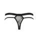 Чоловічі прозорі стринги Passion 029 THONG COLLIN S/M Black, сітка SO7559 фото 6
