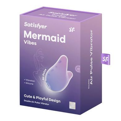 Вакуумний кліторальний стимулятор Satisfyer Mermaid Vibes Violet/Pink, 2 мотори SX1219 фото